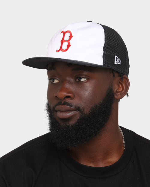 New Era Boston Red Sox 'Team Two-Tone' Prolight Old Golfer Trucker Snapback White/OTC