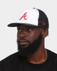 New Era Atlanta Braves 'Team Two-Tone' Prolight Old Golfer Trucker Snapback White/OTC