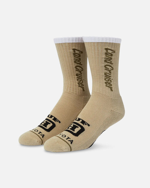 Huf X Toyota Land Cruiser Crew Socks Khaki