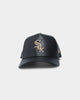 New Era Chicago White Sox "Black Tan PU Leather" 9FORTY K-Frame Snapback Black/Tan