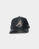 New Era Atlanta Braves "Black Tan PU Leather" 9FORTY K-Frame Snapback Black/Tan