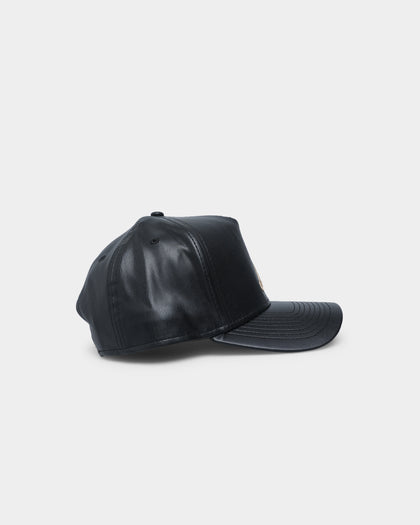 New Era Atlanta Braves "Black Tan PU Leather" 9FORTY K-Frame Snapback Black/Tan