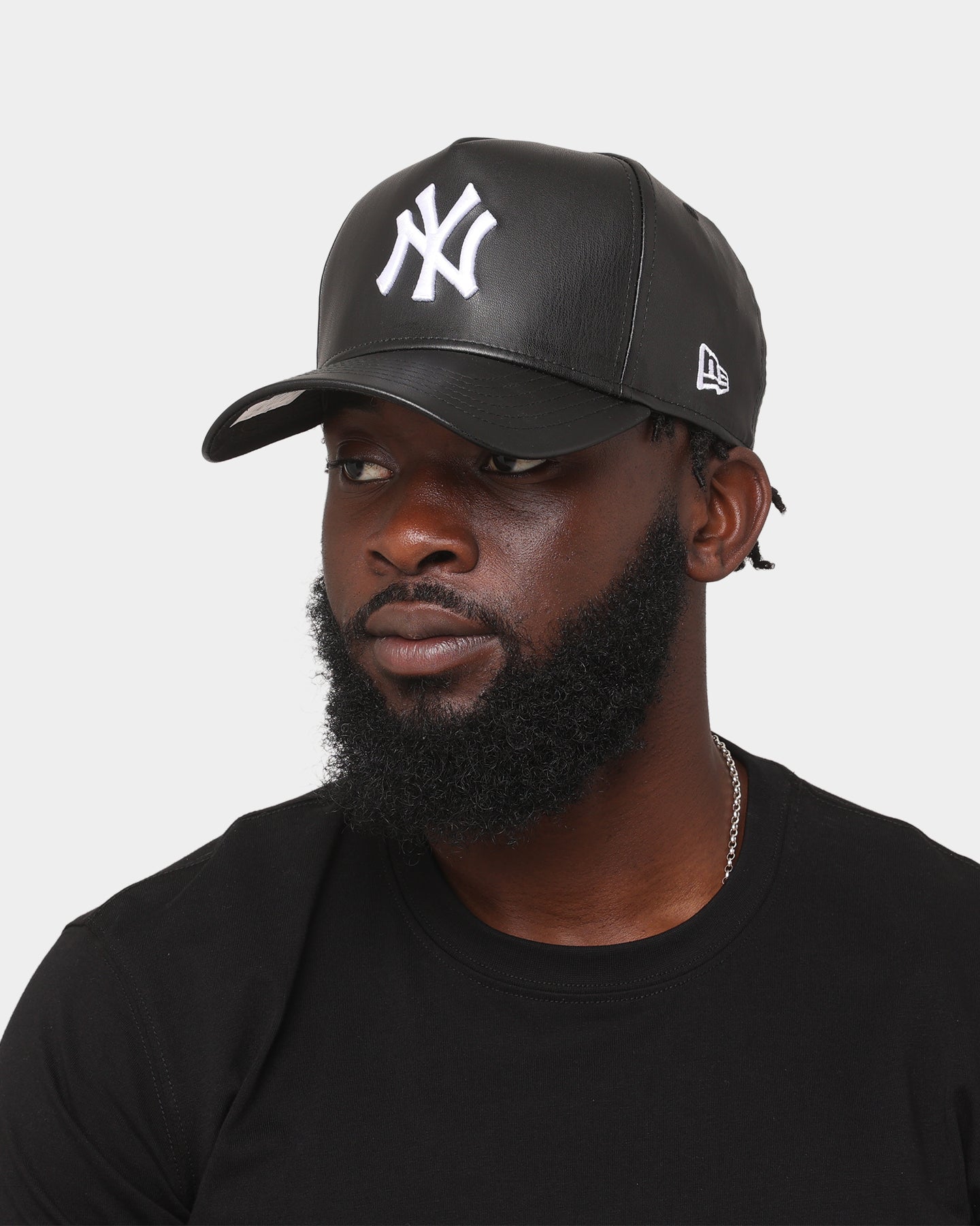 New Era New York Yankees 'PU Leather' 9FORTY K-Frame Strapback