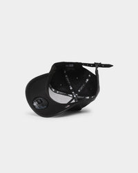 New Era Los Angeles Lakers 'PU Leather' 9FORTY A-Frame Strapback Black Leather