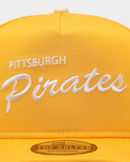 New Era Pittsburgh Pirates 'OTC Chrome Prolight' Golfer Snapback Yellow