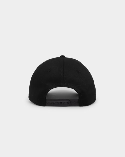 New Era Wests Tigers 'Black On Black' 9FORTY A-Frame Snapback Black