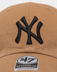 47 Brand New York Yankees '47 Clean Up Strapback Camel