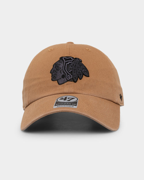 47 Brand Chicago Blackhawks '47 Clean Up Strapback Camel