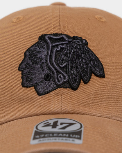 47 Brand Chicago Blackhawks '47 Clean Up Strapback Camel