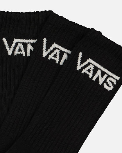 Vans Classic Crewcut Socks 9.5-13 3 Pack Black