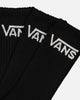 Vans Classic Crewcut Socks 9.5-13 3 Pack Black
