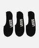 Vans Classic Super No Show Socks 9.5-13 3 Pack Black
