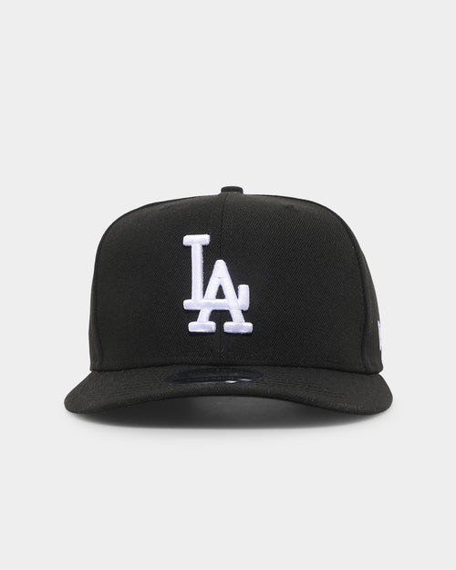 New Era Los Angeles Dodgers Core 9FIFTY High-Crown Retro Pre-Curved Snapback Black/White