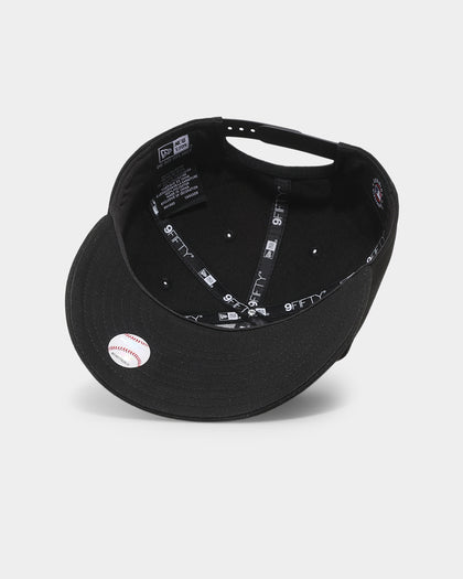 New Era Los Angeles Dodgers Core 9FIFTY High-Crown Retro Pre-Curved Snapback Black/White