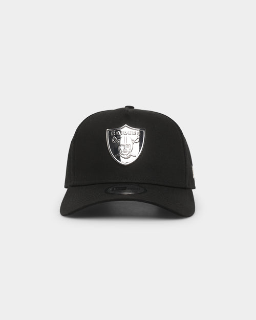 New Era Las Vegas Raiders 'Metal Badge' 9FORTY K-Frame Snapback Black/Silver