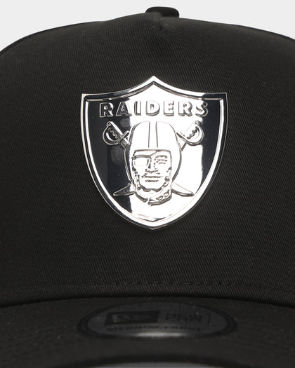 New Era Las Vegas Raiders 'Metal Badge' 9FORTY K-Frame Snapback Black/Silver