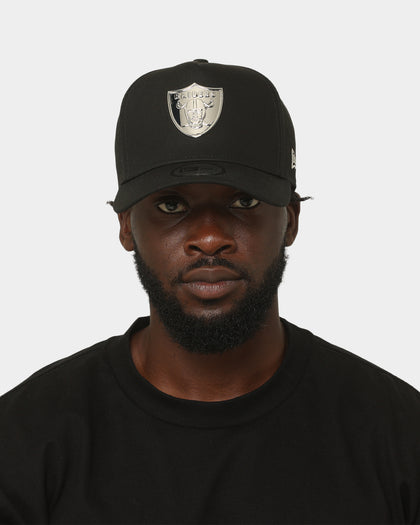 New Era Las Vegas Raiders 'Metal Badge' 9FORTY K-Frame Snapback Black/Silver