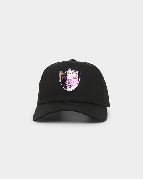 New Era Las Vegas Raiders 'Metal Badge' 9FORTY K-Frame Snapback Black/Iridescent