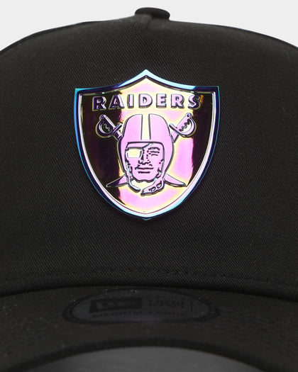 New Era Las Vegas Raiders 'Metal Badge' 9FORTY K-Frame Snapback Black/Iridescent