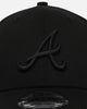 New Era Atlanta Braves 'Black On Black' 9FORTY Casual Strapback Black/Black