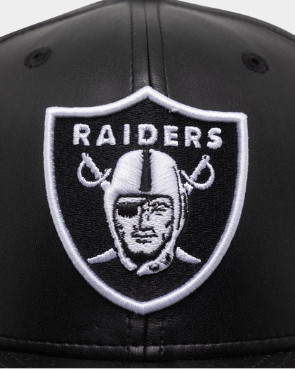 New Era Las Vegas Raiders 'Core PU Leather' 59FIFTY Fitted Black/White