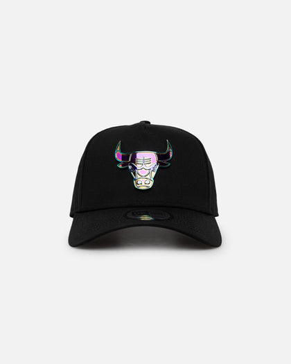 New Era Chicago Bulls 'Metal Badge' 9FORTY K-Frame Snapback Black/Iridescent