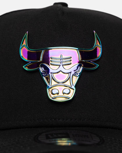 New Era Chicago Bulls 'Metal Badge' 9FORTY K-Frame Snapback Black/Iridescent