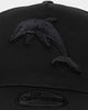 New Era Dolphins 'Black On Black' 9FORTY A-Frame Snapback Black