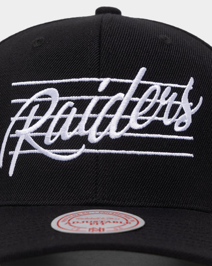 Mitchell & Ness Las Vegas Raiders Team Script OG Snapback Black