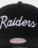 Mitchell & Ness Las Vegas Raiders Team Script OG Snapback Black