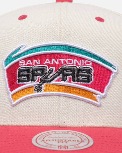 Mitchell & Ness San Antonio Spurs Go Team Go OG Snapback Vintage Cream