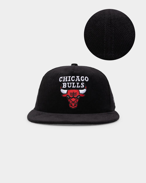 New Era Chicago Bulls Corduroy Golfer Snapback Black