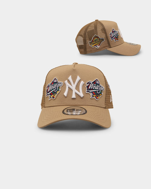 New Era New York Yankees 'World Series Multi Logo ' 9FORTY K-Frame Snapback Tumbleweed