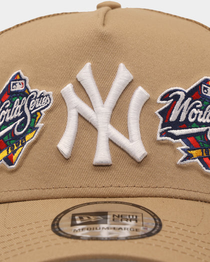 New Era New York Yankees 'World Series Multi Logo ' 9FORTY K-Frame Snapback Tumbleweed