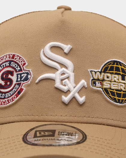 New Era Chicago White Sox 'World Series Multi Logo' 9FORTY K-Frame Snapback Tumbleweed