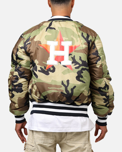 New Era X Alpha Series X MLB Houston Astros MA-1 Bomber Jacket Navy