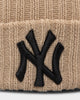 New Era New York Yankees Knitted Beanie Light Beige