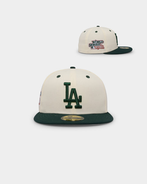 New Era Los Angeles Dodgers 'Rusty Chrome Green' 59FIFTY Fitted White