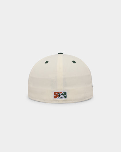 New Era Buffalo Bisons 'Rusty Chrome Green' 59FIFTY Fitted White