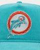 New Era Miami Dolphins 'Throwback Corduroy' Golfer Snapback Turquoise
