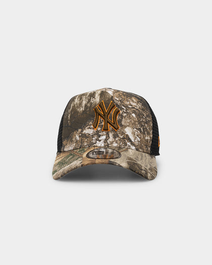 New Era New York Yankees 'Real Tree Twist' 9FORTY K-Frame Trucker Snapback Realtree Edge