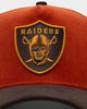 New Era Oakland Raiders 'Pumpkin Spice Corduroy' 9FORTY A-Frame Snapback Copper/Brown
