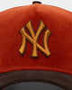 New Era New York Yankees 'Pumpkin Spice Corduroy' 9FORTY A-Frame Snapback Copper/Brown