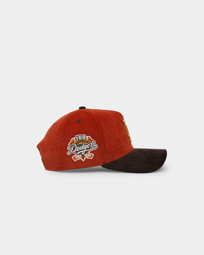 New Era Los Angeles Dodgers 'Pumpkin Spice Corduroy' 9FORTY A-Frame Snapback Copper/Brown