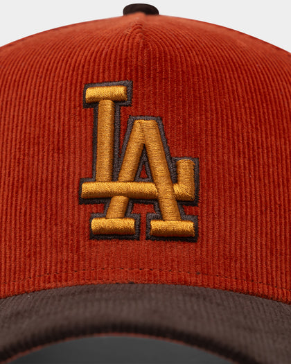 New Era Los Angeles Dodgers 'Pumpkin Spice Corduroy' 9FORTY A-Frame Snapback Copper/Brown