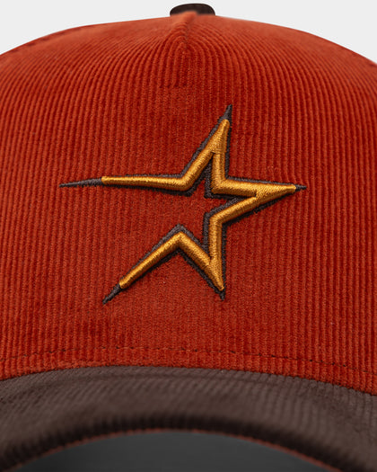 New Era Houston Astros 'Pumpkin Spice Corduroy' 9FORTY A-Frame Snapback Copper/Brown