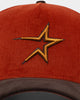 New Era Houston Astros 'Pumpkin Spice Corduroy' 9FORTY A-Frame Snapback Copper/Brown