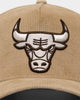 New Era Chicago Bulls 'Brown Camel Corduroy' 9FORTY A-Frame Snapback Camel