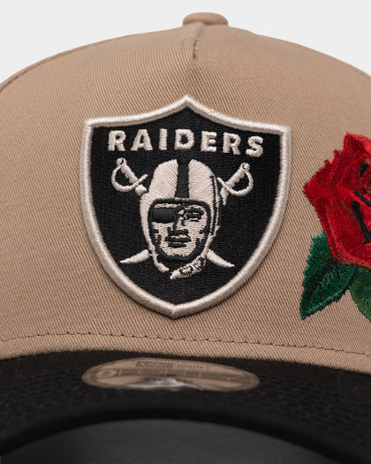 New Era Kids' Las Vegas Raiders 'Tumbleweed Roses' 9FORTY A-Frame Snapback Camel/Black/Stone