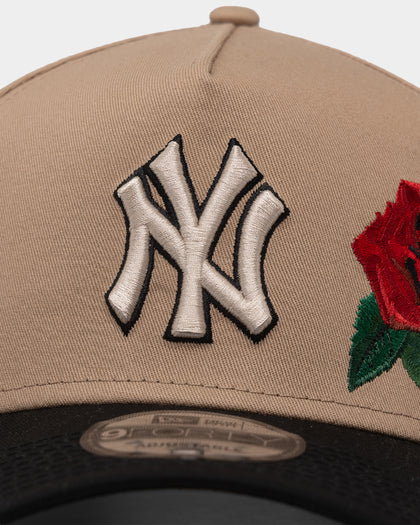 New Era New York Yankees 'Tumbleweed Roses' 9FORTY A-Frame Snapback Camel/Black/Stone